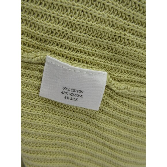 Eileen Fisher Sweater Large Silk Blend Pullover Ribbed Knit Classic - Picture 9 of 10